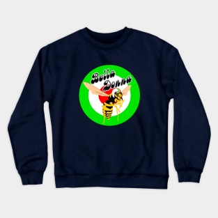 Wasp Mod Target Green bella Donna Crewneck Sweatshirt